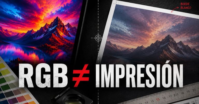 Diferencia entre colores RGB y CMYK en impresión